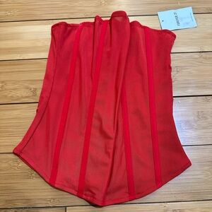 Red knit Tube top/ bustier Forever 21 S